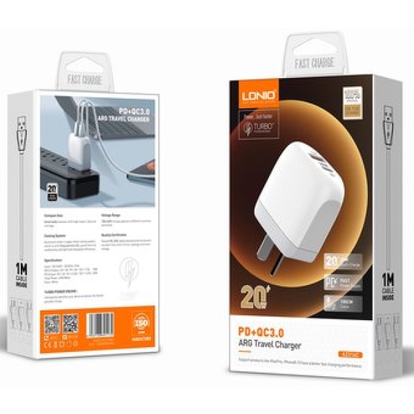 CARGADOR LDNIO V8 A2316C QC 3.0 20W