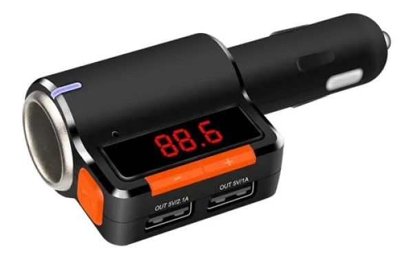MODULADOR FM USB BC-09 CON BLUETOOTH + CIGARRERA
