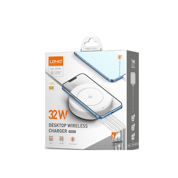 CARGADOR INALAMBRICO LDNIO AW003 32W