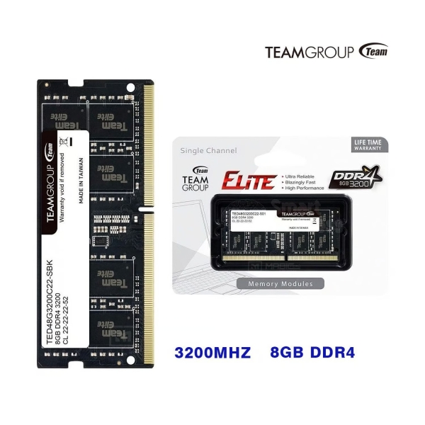 MEMORIA RAM TEAMGROUP SO-DIMM ELITE 8GB DDR5-4800MHZ