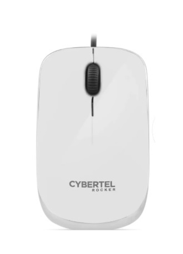 ROCKER WHITE CYB M202W MOUSE USB UV CYBERTEL