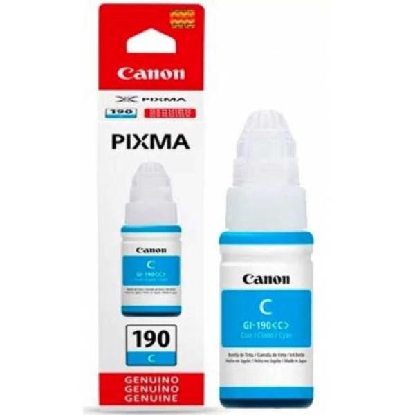 BOTELLA DE TINTA CANON GI-190 C, CYAN.