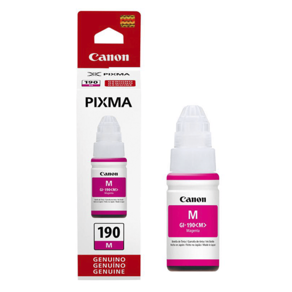 BOTELLA DE TINTA CANON GI-190 M, MAGENTA