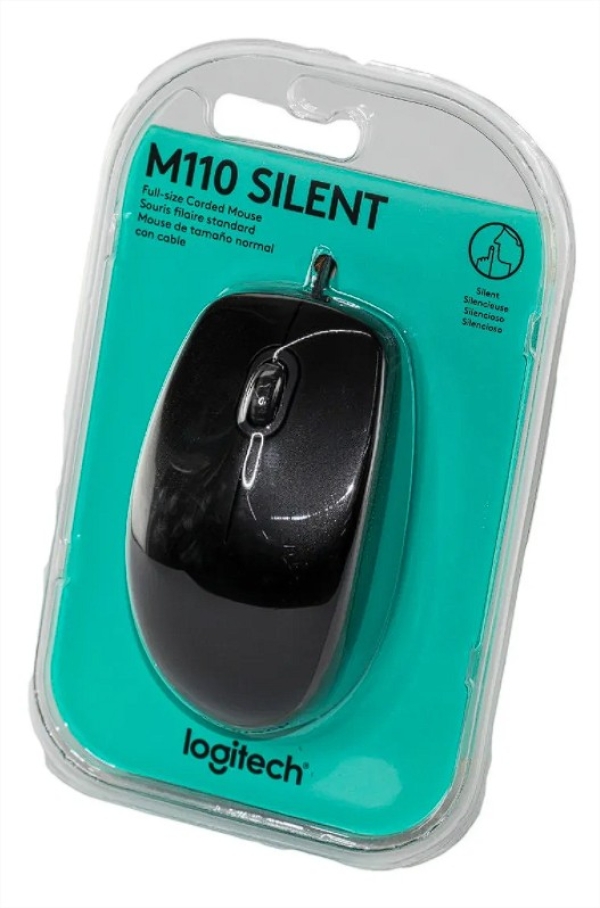 MOUSE LOGITECH M110 SILENT OPTICO USB