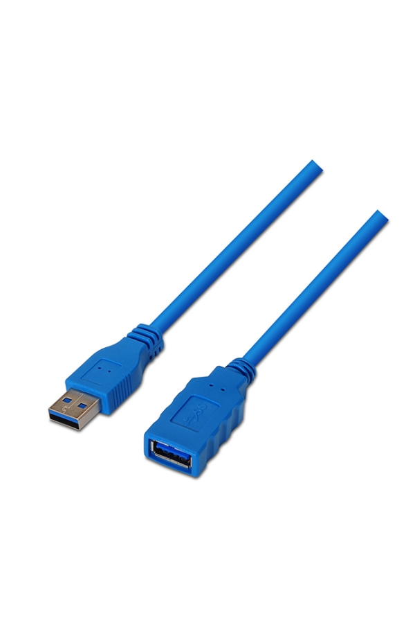 EXTENSION CABLE USB 3.0 AZUL 1.5M BOLSA SEITON