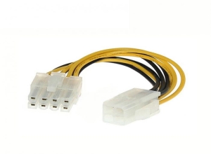 CABLE ADAPTADOR CPU 4 PINES MACHO A 8 PINES ATX 12V