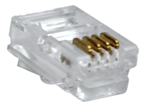 CONECTOR PLUG RJ11 TELEFONICO 4 PINES