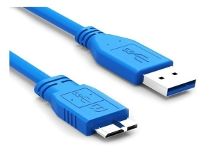 CABLE USB 3.0 DE DISCO DURO AZUL 1.5M / KNT-21