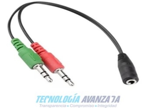 1 JACK X 2 PLUG AUDIO