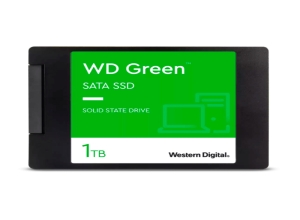 UNIDAD DE ESTADO SOLIDO WESTERN DIGITAL GREEN, WDS100T3G0A, 1TB, SATA 6GB/S, 2.5", 7MM.