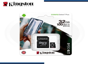 MICRO SD 32GB KINGSTON CANVAS SELECT PLUS