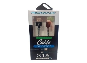 CABLE DE DATOS TIPO C TO C 3.1A CARGA RAPIDA 60W TCD381