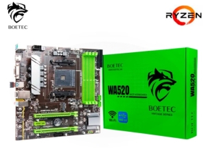 PLACA MADRE BOTEC WA320 AM4 WIFI RYZEN CAJA VERDE