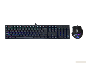 KIT TECLADO MECANICO + MOUSE GAMER HALION PEGASO HA-861C RAINBOW