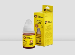 TINTA FULLCOLORS FC-240 PARA CANON GI190 YELLOW 70ML
