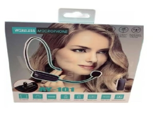 MICROFONO TIPO VINCHA CON PLUG INALAMBRICO AY-101