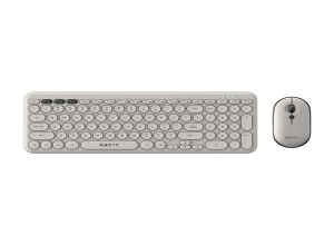 KIT TECLADO Y MOUSE INALAMBRICO HAVIT KB254GCM-SP GREY