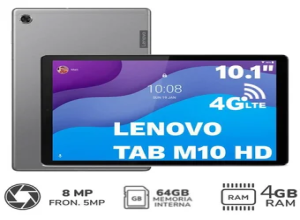 TABLET LENOVO 10.1 TAB M10 HD 4G LTE 4GB 64GB TB-X306X