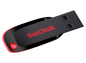 USB SANDISK CRUZER BLADE, 16GB, USB 2.0, PRESENTACIÓN EN COLGADOR.