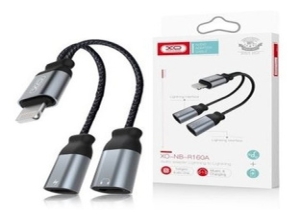 ADAPTADOR JACK DE AUDIO + CARGA IPHONE XO-NB181B
