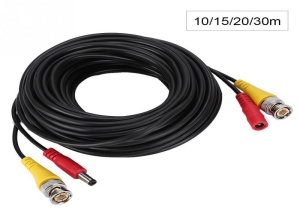 CABLE DE EXTENSION PARA CAMARA DE SEGURIDAD  BNC 10M BOLSA CCTV