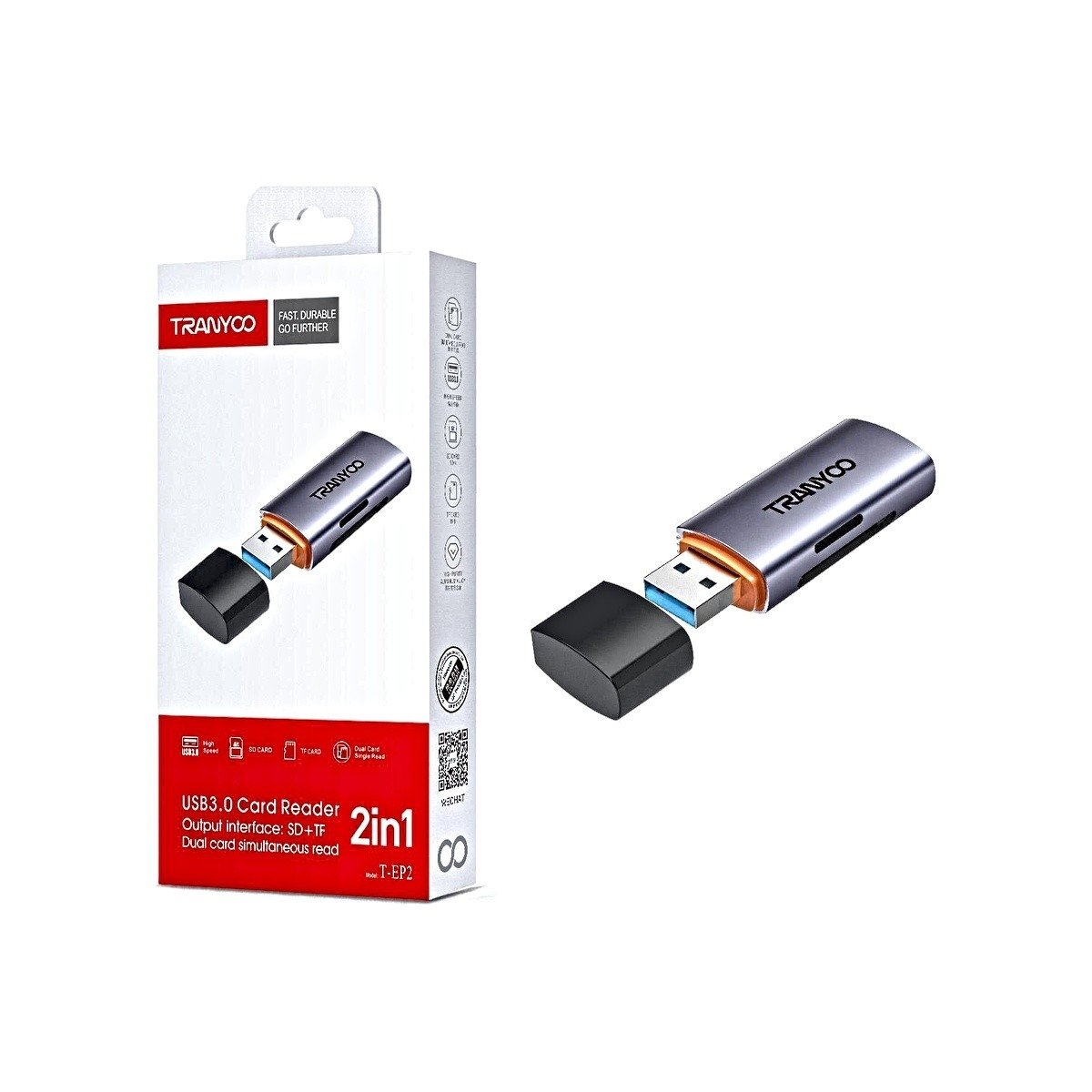 LECTOR MICROSD 3.0 TRANYOO T-EP2
