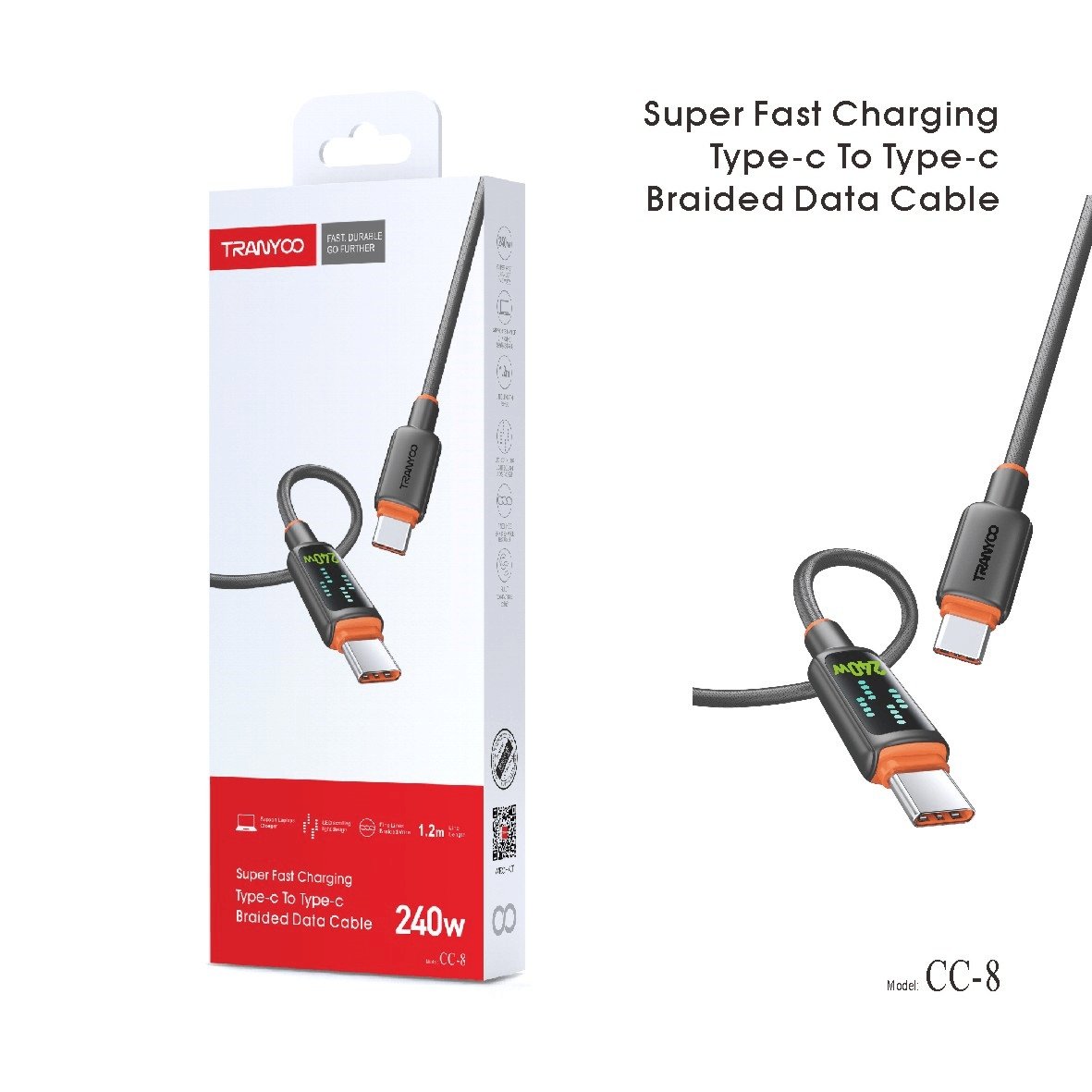 CABLE TRANYCO TIPO C/C 240W MOD CC-8