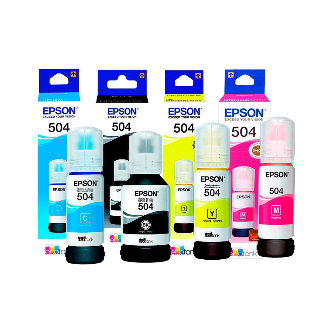 KIT PACK TINTA EPSON 504 en HILAX.PE — Camaná, Arequipa