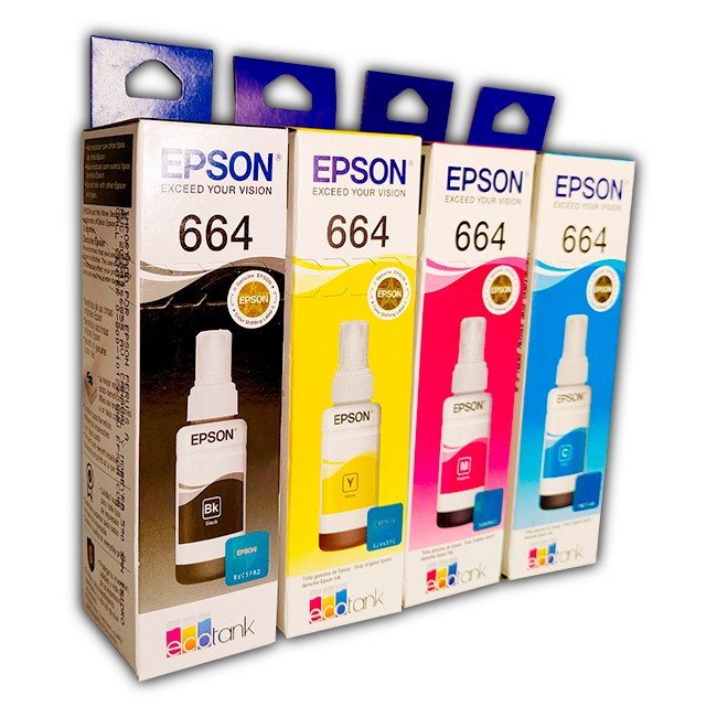 KIT PACK TINTA EPSON 664 en HILAX.PE — Camaná, Arequipa