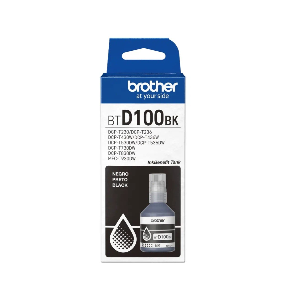 TINTA BROTHER BTD100BK BLACK DCP-T230/430W/436W en HILAX.PE — Camaná, Arequipa