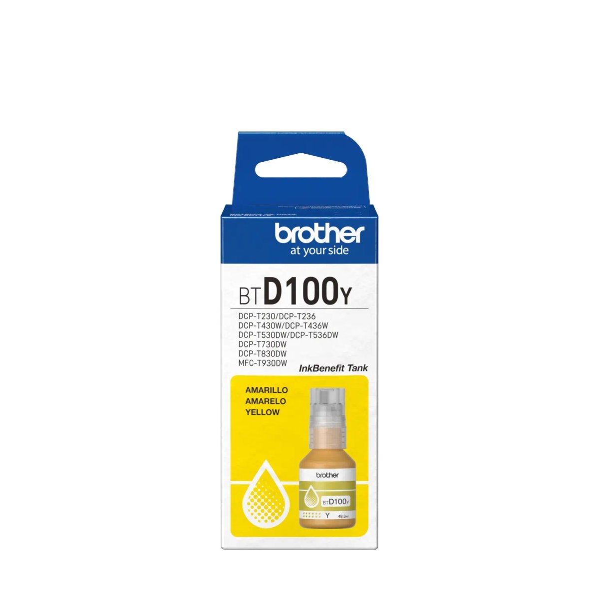 TINTA BROTHER BTD100BK YELLOW DCP-T230/430W/436W en HILAX.PE — Camaná, Arequipa
