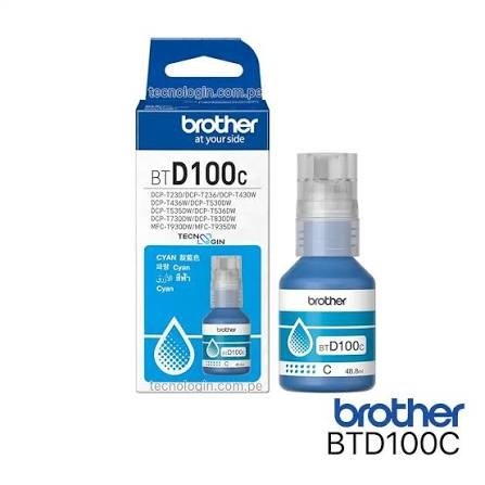 TINTA BROTHER BTD100BK CYAN DCP-T230/430W/436W en HILAX.PE — Camaná, Arequipa