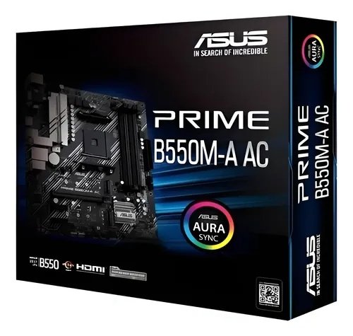 PLACA MADRE ASUS B550M-A AC PRIME, SOCKET AMD AM4, HDMI,VGA, DVI, WIFI + BT en HILAX.PE — Camaná, Arequipa