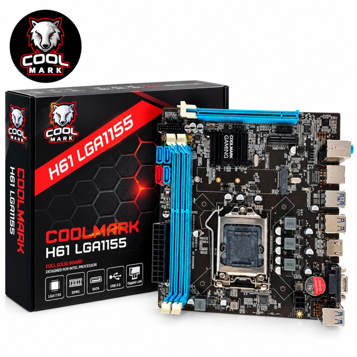 PLACA MADRE COOLMARK H61 LGA1155 DDR3 2DA 3RA GEN en HILAX.PE — Camaná, Arequipa