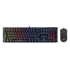KIT GAMER 2 EN 1 MECANICO HALION HARRIER K201C 105 TECLAS, RAINBOW MOUSE RGB 7200DPI en HILAX.PE — Camaná, Arequipa