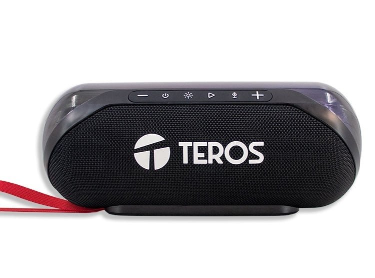 PARLANTE TEROS TE6047N, 20W, BT 5.3, Iluminación RGB, Color Negro
