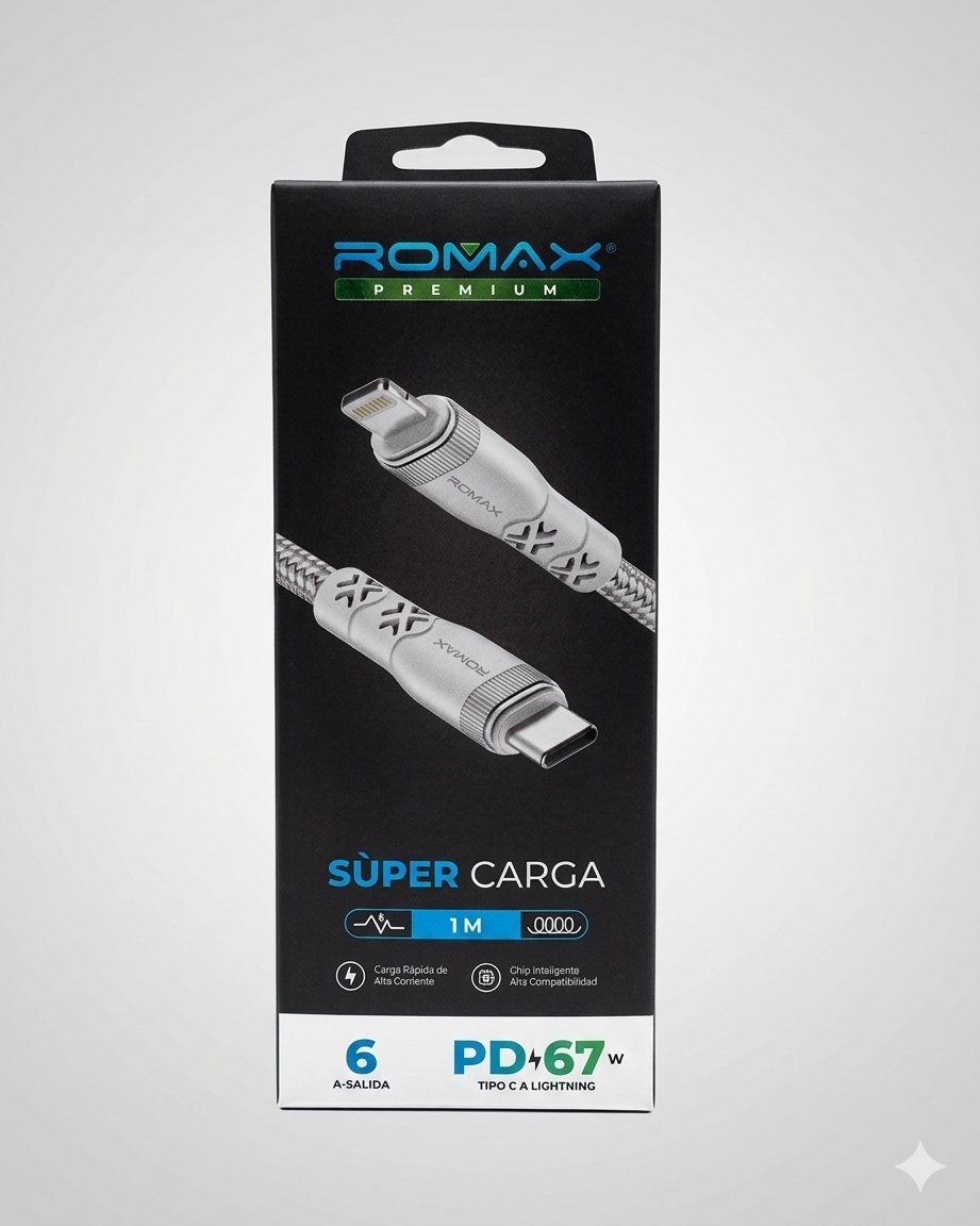 CABLE ROMAX TCD0477 TIPO C A IPHONE en HILAX.PE — Camaná, Arequipa