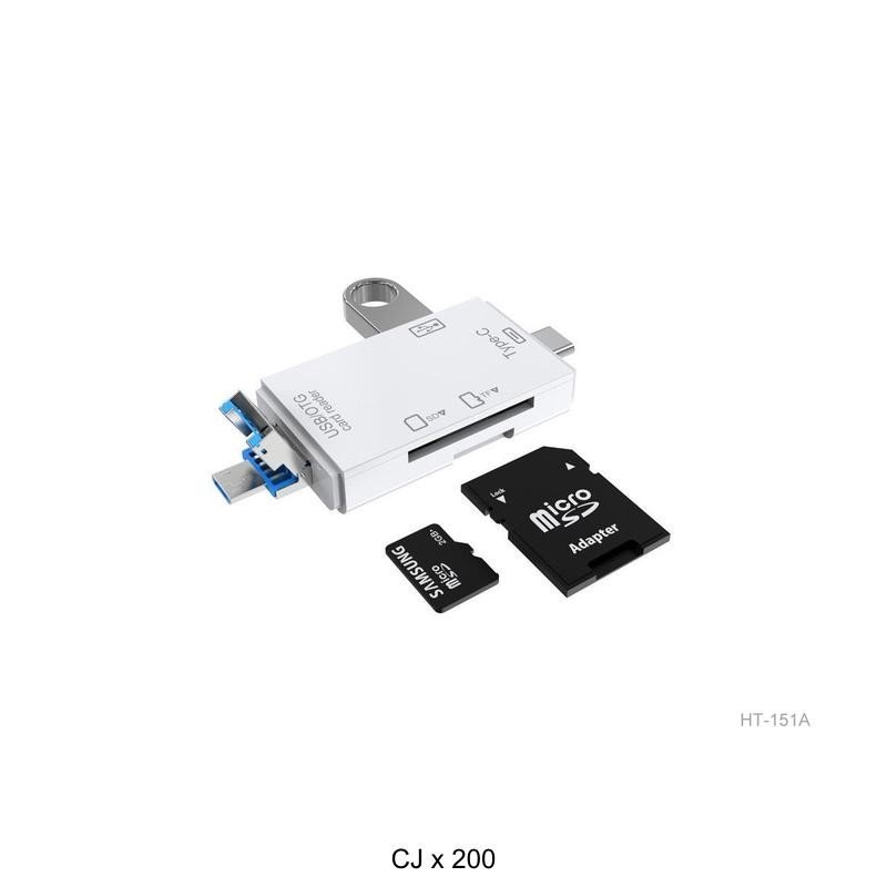 LECTOR DE MEMORIA HT-150A 3 EN 1 MULTIPLE