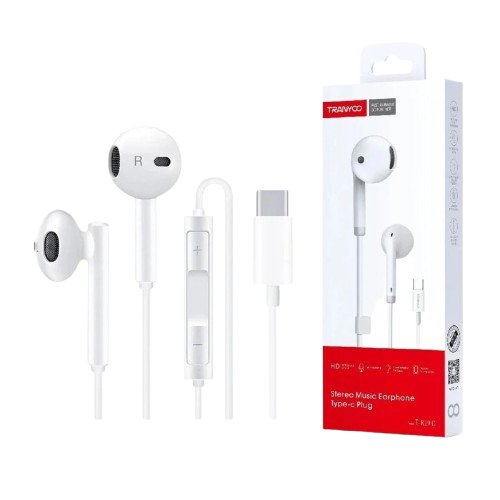 AUDIFONO TIPO C TRANYOO T-R18C BLANCO en HILAX.PE — Camaná, Arequipa