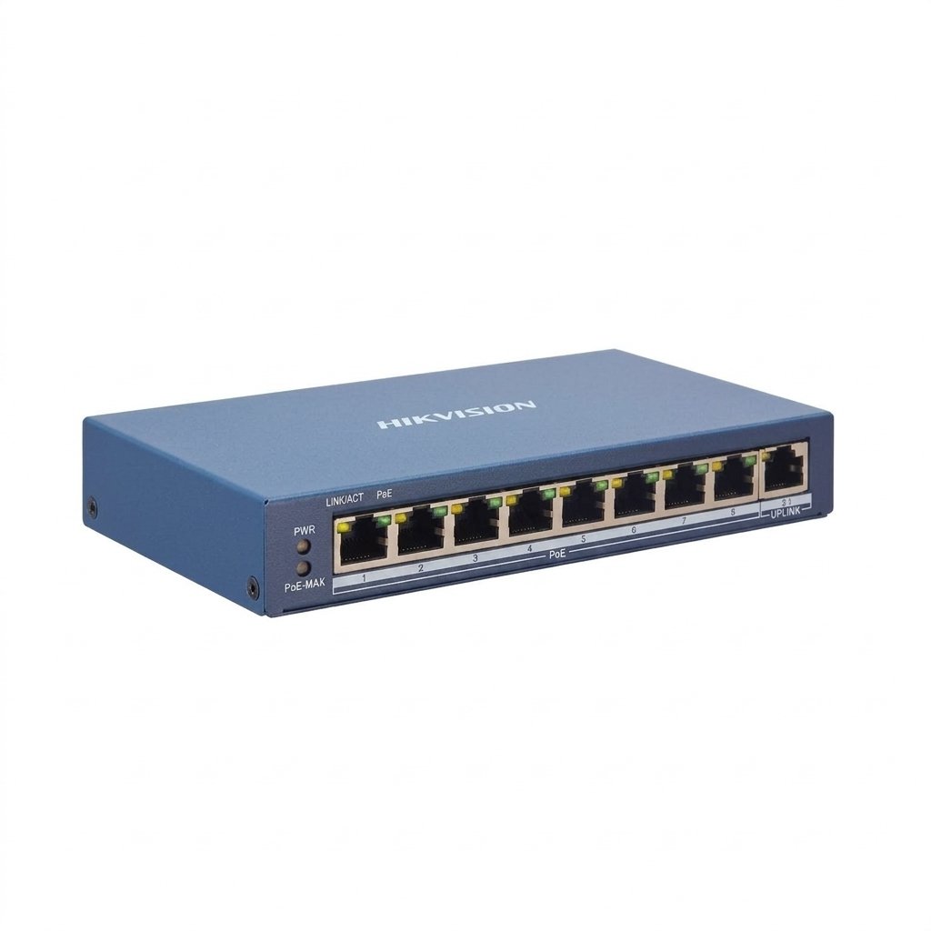 SMART SWITCH ADMINIS 8 POE MIX 100M + 1 UP RJ45 GIGABITE - BAJO CONSUMO