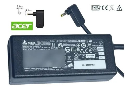 CARGADOR LAPTOP ACER 19V 3.42A P. DELGADA MINI (3.0*1.1)