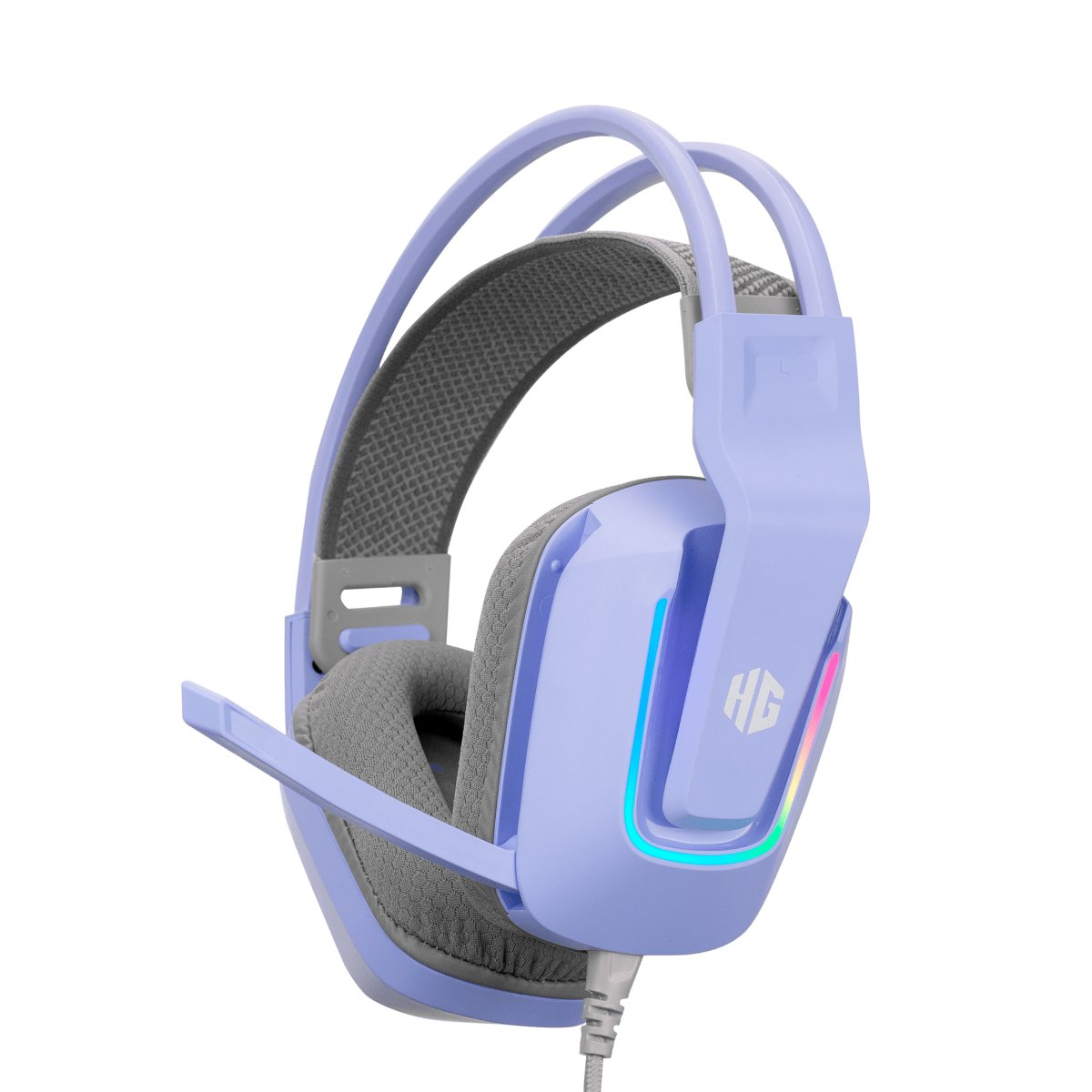 AURICULAR GAMER HALION HA-H553 HADES RGB LILA en HILAX.PE — Camaná, Arequipa