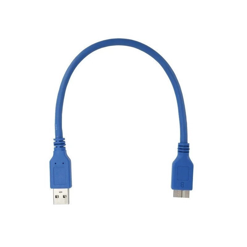 CABLE USB 3.0 DE DISCO DURO AZUL 30CM en HILAX.PE — Camaná, Arequipa