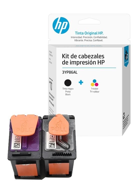 KIT CABEZAL HP 3YP86AL NEGRO + TRICOLOR en HILAX.PE — Camaná, Arequipa