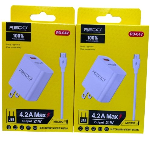 CARGADOR REDD V8 RD-04V 21W 4.2A, 1M en HILAX.PE — Camaná, Arequipa