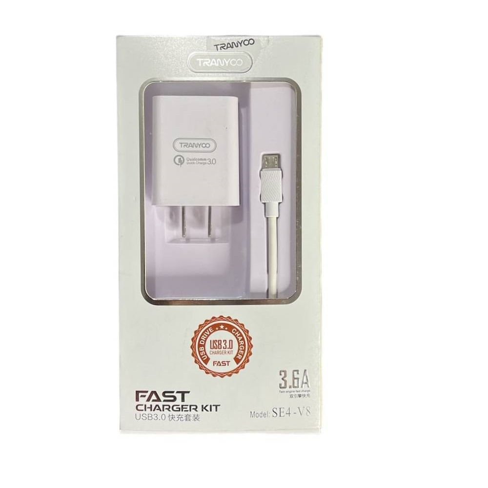 CARGADOR V8 TRANYOO T-SE4-V8 3.6A 18W