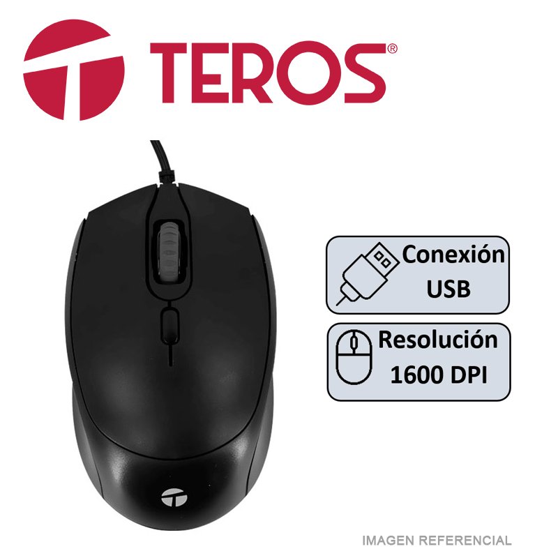 MOUSE TEROS TE-1222S USB 4BOTONES en HILAX.PE — Camaná, Arequipa