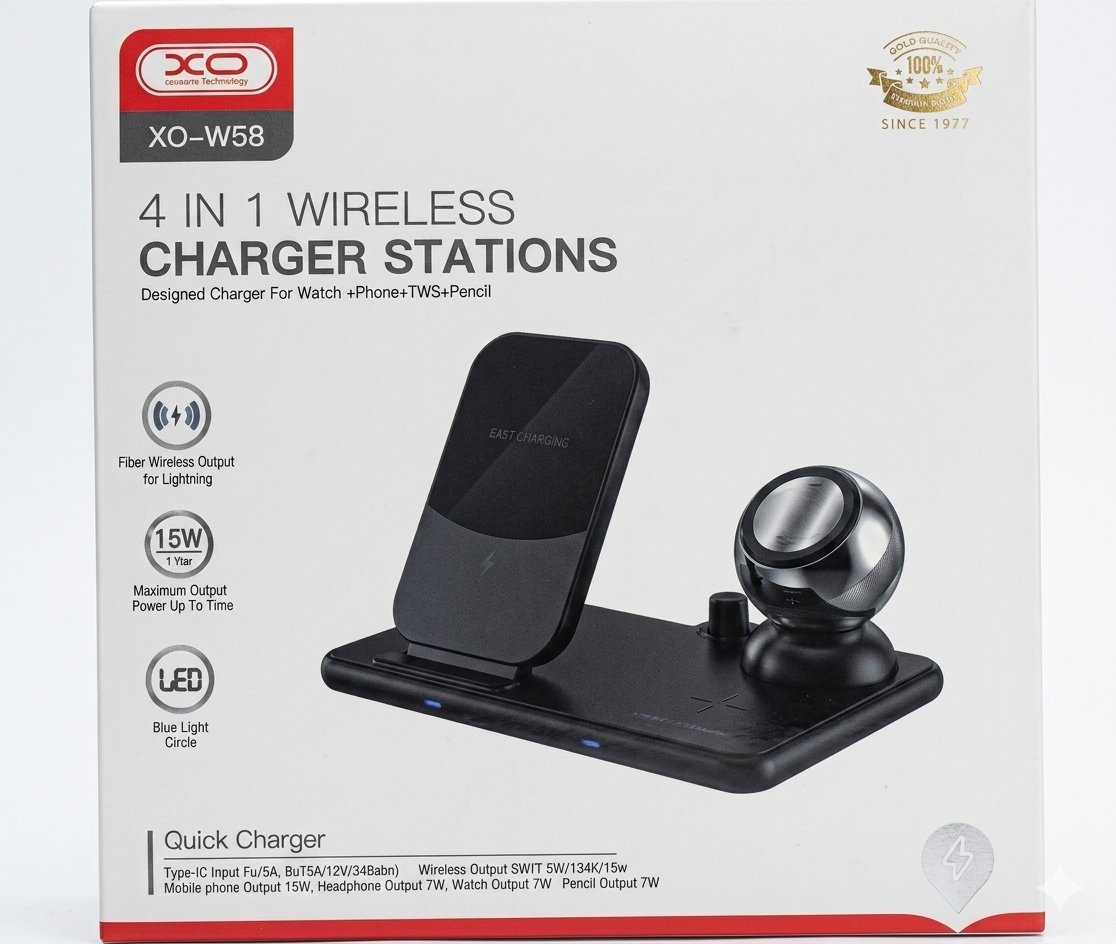 CARGADOR INALAMBRICO XO-W58 4 EN 1 WIRELESS