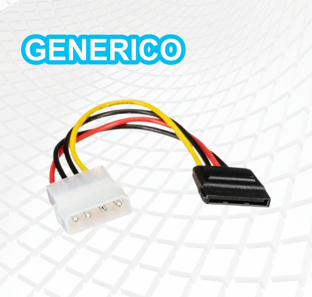 ADAPTADOR DE ALIMENTACION MOLEX A SATA