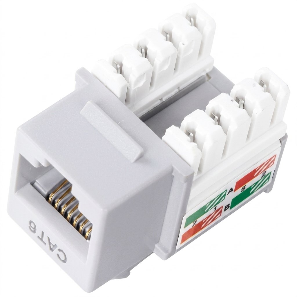 JACK PARA RED 8PINES CAT 6 AMP BOLSA / JA-45C6